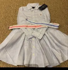 Ralph Lauren ボタンダウンシャツワンピース 4/4T