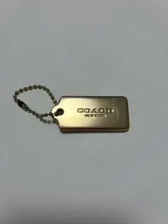 ★美品★COACH ゴールド タグ型チャーム