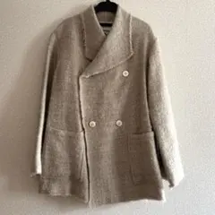 PLANTATIONウール ニット ダブル コート ピーコート風　ヴィンテージ