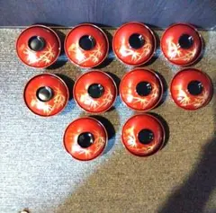 漆器 蓋つき椀 手書き竹模様 10客セット 新品未使用