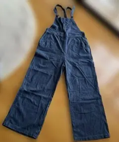 ダークブルー デニム サロペット　LL