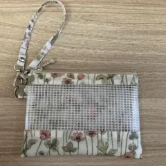 ストラップ付ミニポーチ ハンドメイド リバティ ジョセフィンズガーデン