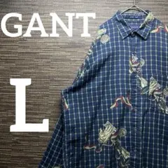 90s GANT Cambridge 総柄　ゴルフ柄　古着　チェックのサムネイル