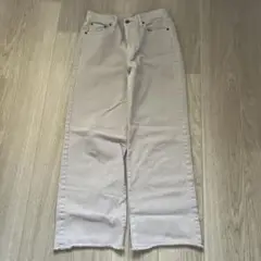 green label relaxing ピンクベージュ　ストレート　デニム