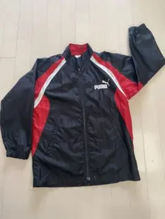 PUMA ウインドブレーカー 黒 赤　140