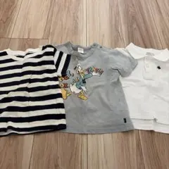 ベビー 子供 保育園用 まとめ ストライプ Tシャツ3点セット 80・90