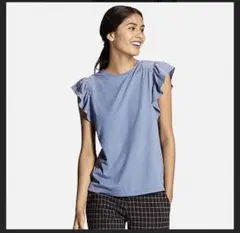 UNIQLO ユニクロ　フリルスリーブT（半袖）
