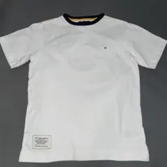 トミーヒルフィガー 半袖 Tシャツ 白 フェルトアップリケ メンズ アメカジ