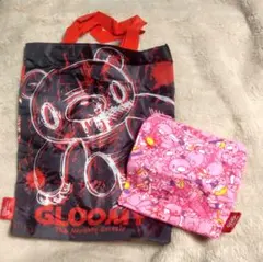 いたずらぐまのグルーミー バラエティコレクション スクエアポーチ エコバッグ