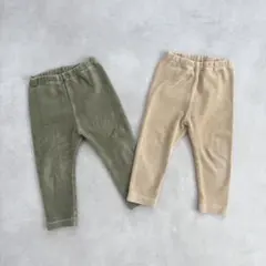 UNIQLO レギンス 男の子 80 コーデュロイ 保育園着