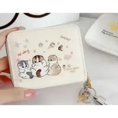 【タイムセール】モフサンド 猫イラスト コインケース