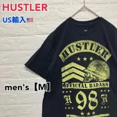 ●T542【US輸入】ハスラー Tシャツ ブラック系 men's【M】