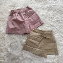 【未使用】COMME CA FILLE ハーフパンツ 2枚セット