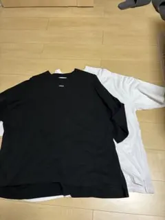 JIEDA ジエダ　オーバーサイズ　半袖Tシャツ　メンズ　白黒2枚　前面ロゴ