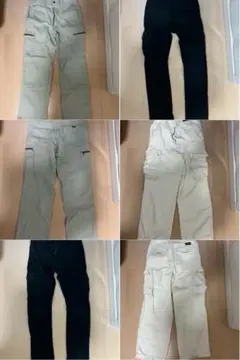 作業用ズボン　3点セット　サイドポケット　ポケット多数　カーゴパンツ まとめ売り