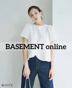 BASEMENT／【HARUKAさんDESIGN】パフスリーブスカラップブラウス