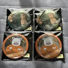 ONEPIECE ワンピース メタル缶バッジ ゾロ ベポ