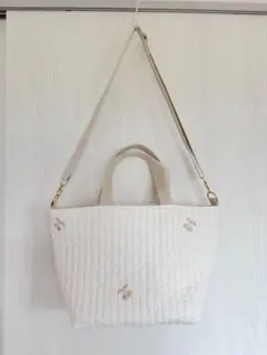ポケットいっぱいヌビバッグ 上部ファスナー付き ハンドメイド - メルカリ