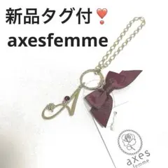 A❣️新品タグ付【A】イニシャルモチーフチャーム♡axesfemme♡ゴールド＆赤のサムネイル