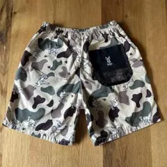 breeze & DOD Bug Camp ハーフパンツ カモフラ柄　130