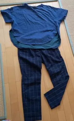 チチカカ 紫 胸ギャザースモックプルオーバー ゆったり チャイハネ