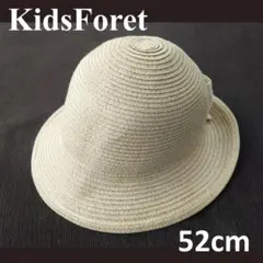 Kids Foret リボン付き 麦わら帽子 52cmのサムネイル