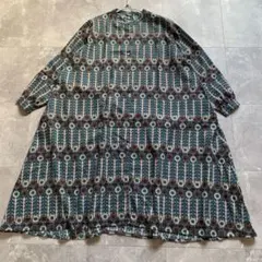 marble SUD マーブルシュッド　花柄ワンピース　ロング　バンドカラー