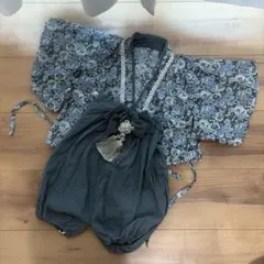 【袴ロンパース】70cm 花柄