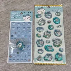 【正規品】ちいかわ ハチワレ めじるしアクセサリー・シール 3点セット