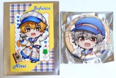 ウィンブレ チェックセーラー 缶バッジ ミニブロマイド 兎耳山丁子 楡井秋彦