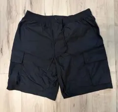 【美品】UNIQLO Ｃ　ワイドフィットカーゴショーツ 黒　Ｌサイズ　ユニクロのサムネイル