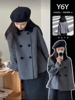 グレー ピーコート