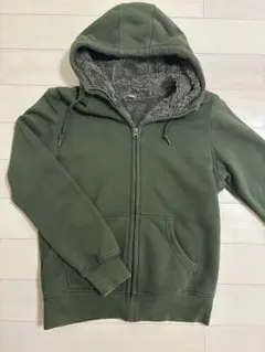 ユニクロ　オリーブグリーン ボアパーカー M