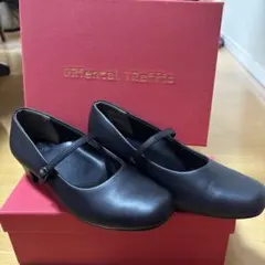 Oriental Traffic ストラップ付きヒール ブラックのサムネイル