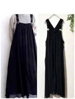 【ポー様確認用】　『LASUD』　シフォン　ジャンパースカート