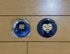 名探偵コナン カプセルアクリルキーホルダー 毛利小五郎 2点セット　缶バッジ