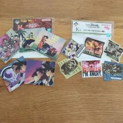 一番くじ 　ジョジョ、ドラゴンボール フレークプリズムステッカー