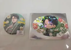 進撃の巨人 リヴァイ 着物レンタルBASARA ホログラム缶バッジ - メルカリ