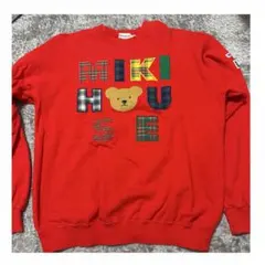 大人用 90s MIKIHOUSE くまちゃん ロゴ スウェット　Mサイズのサムネイル