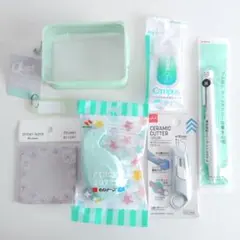 大人かわいい カラフル文房具セット kept Campus (ソルベグリーン)