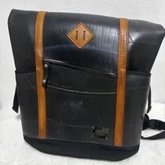 希少✨️SEAL デザイナーズ バッグパック BLACK×BRAUN 廃タイヤのサムネイル