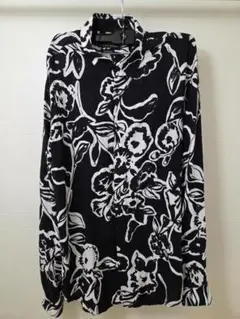 早い者勝ち！ZARA ポルトガル製 花柄 長袖シャツ M メンズ
