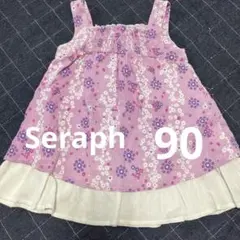 キッズ　女児　ワンピース　ノースリーブ　90 セラフ