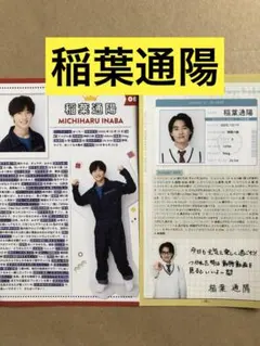(レア) 稲葉通陽プロフィール切り抜きセット