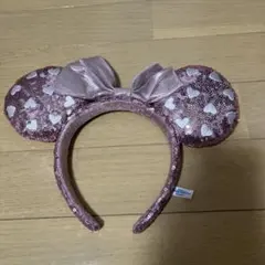 ピンク ハート型スパンコールカチューシャ