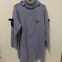 ALGY 紫ニットワンピース　130㌢