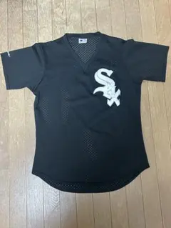 USA製 マジェスティック ホワイトソックス メッシュ ベースボールシャツ　黒S USA製 マジェスティック ホワイトソックス メッシュ ベースボール