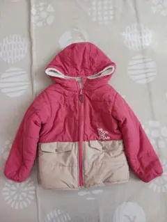 BREEZE ブリーズ　リバーシブル　ジャンパー　ボア・中綿 ピンク/ベージュ