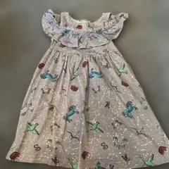 ANNA SUI Mini ノースリーブワンピース グレー