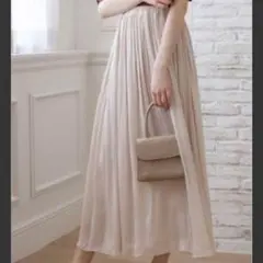 【GRL】ギャザーフレアスカート エクリュ L / 0229